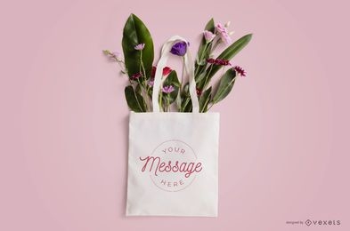 Projeto de maquete de bolsa floral