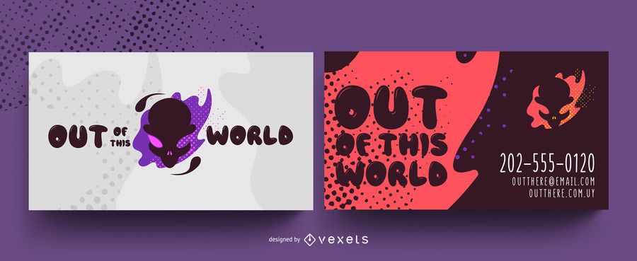 Alien Business Card Design Alien Business Card Design