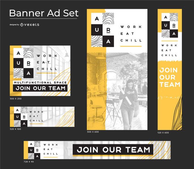 Aura Concept Business Banner set Aura Concept Business Banner set