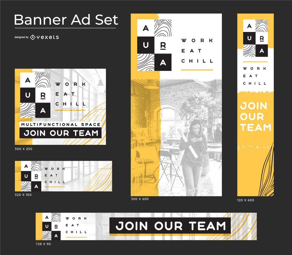 Aura Concept Business Banner set