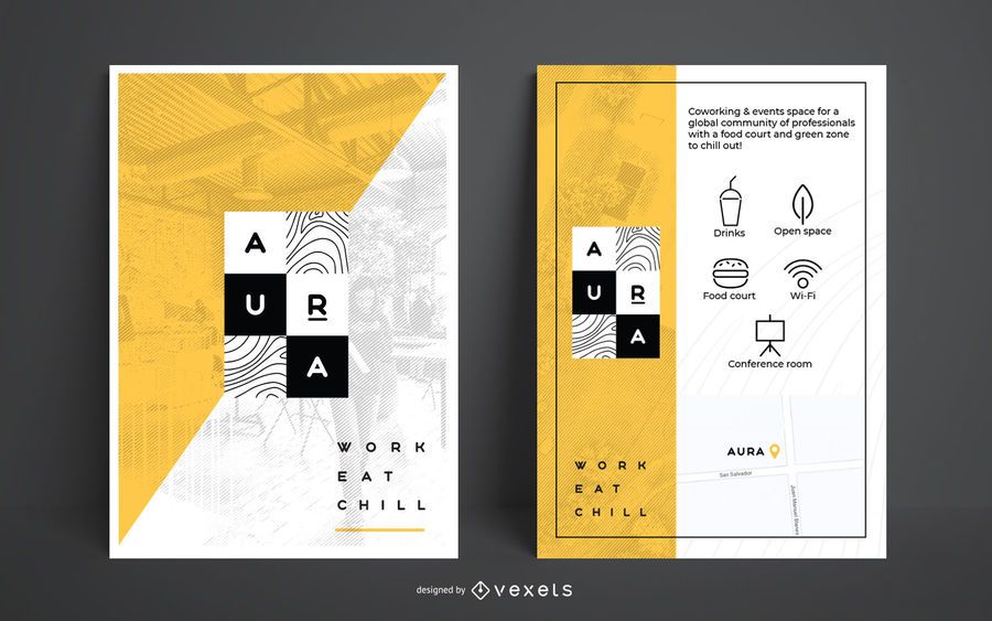 Designer Brand Poster Design Set Designer Brand Poster Design Set