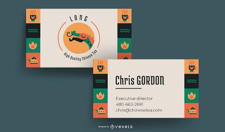 Chinese Tea Business Card Template