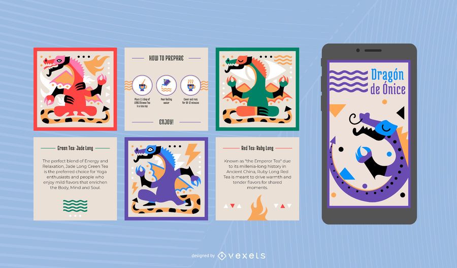 Chinese Tea Social Media Post Templates Chinese Tea Social Media Post Templates