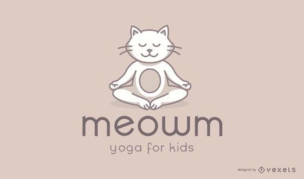 Diseño de logotipo de Cat Kids Yoga Studio Diseño de logotipo de Cat Kids Yoga Studio