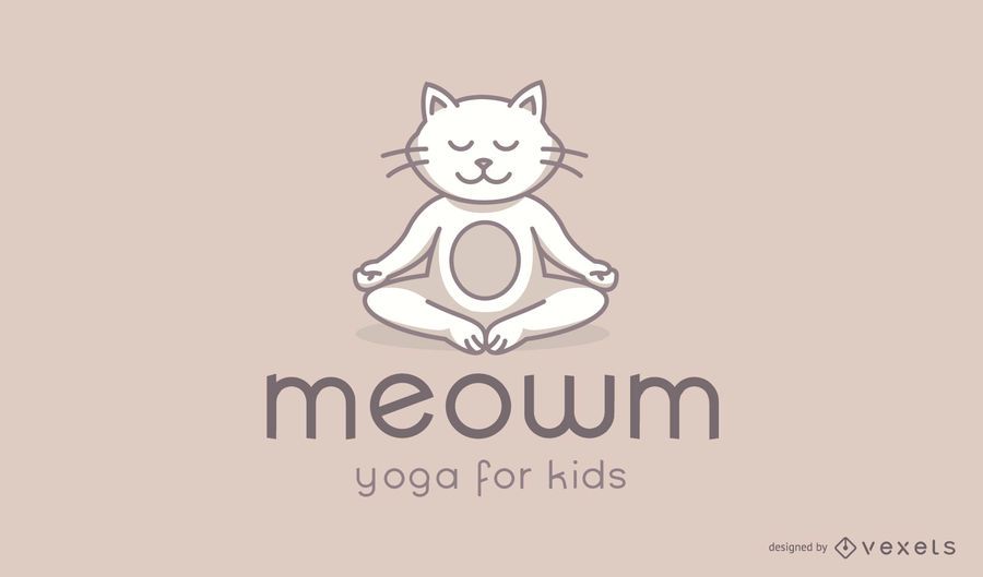 Diseño de logotipo Cat Kids Yoga Studio Diseño de logotipo Cat Kids Yoga Studio