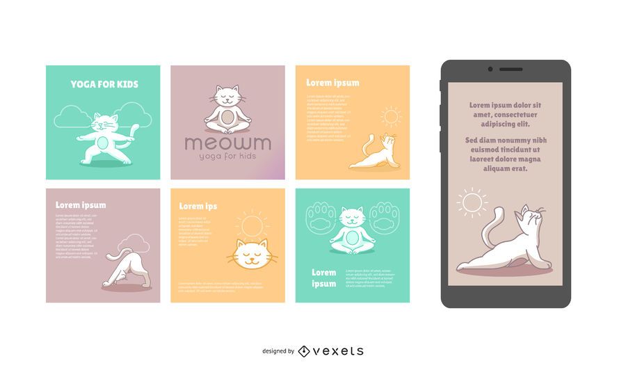 Cat Yoga Studio Social Banner Pack Cat Yoga Studio Social Banner Pack