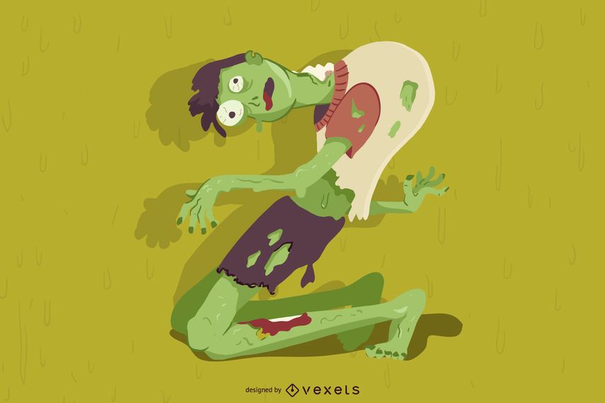 Letter Z Zombie Character Design Letter Z Zombie Character Design