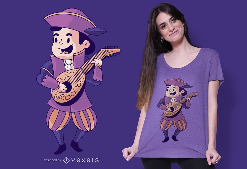 Netter Barde T-Shirt Design Netter Barde T-Shirt Design