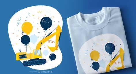 Diseño de camiseta de cumpleaños