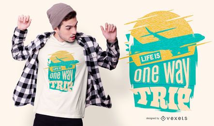 Design de t-shirt de citação de viagem Design de t-shirt de citação de viagem