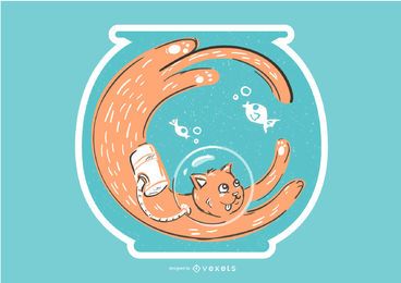 Letter C Cat Tipografia Design