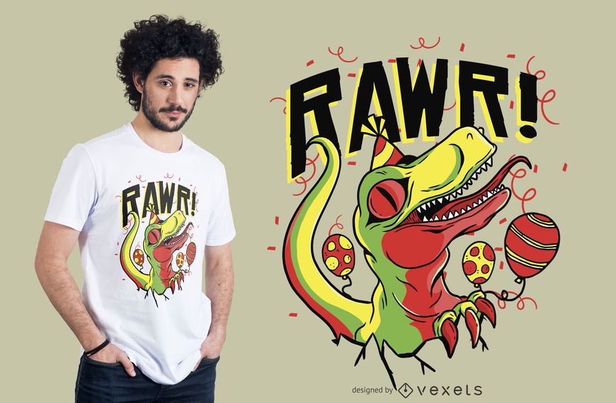 Baby Dinosaur Birthday T-shirt Design Baby Dinosaur Birthday T-shirt Design