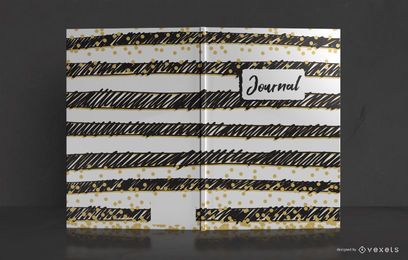Doodle Stripes Journal Cover Design Doodle Stripes Journal Cover Design