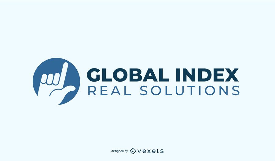Diseño de logotipo de índice global Diseño de logotipo de índice global