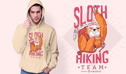 Sloth Hiking Team T-shirt Design