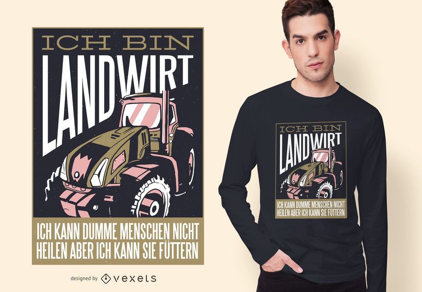 Agriculturist German T-shirt Design Agriculturist German T-shirt Design