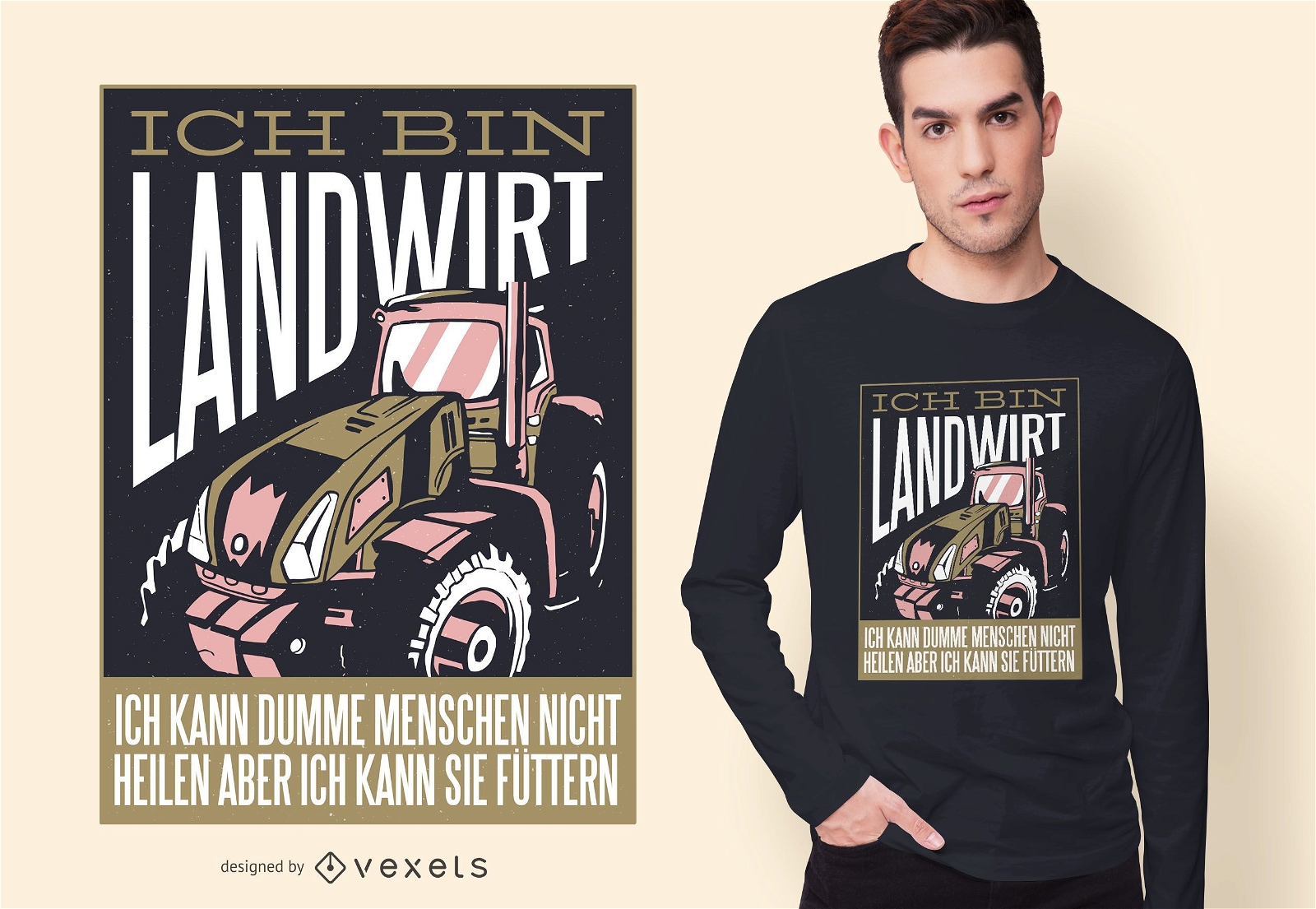 Landwirt Deutscher T-Shirt Design