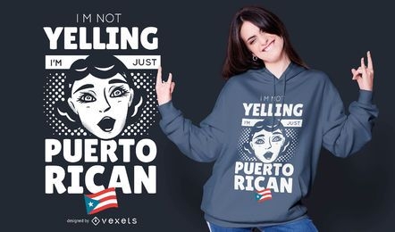 Diseño de camiseta puertorriqueña