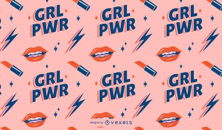 Grl power women's day pattern Grl power women's day pattern