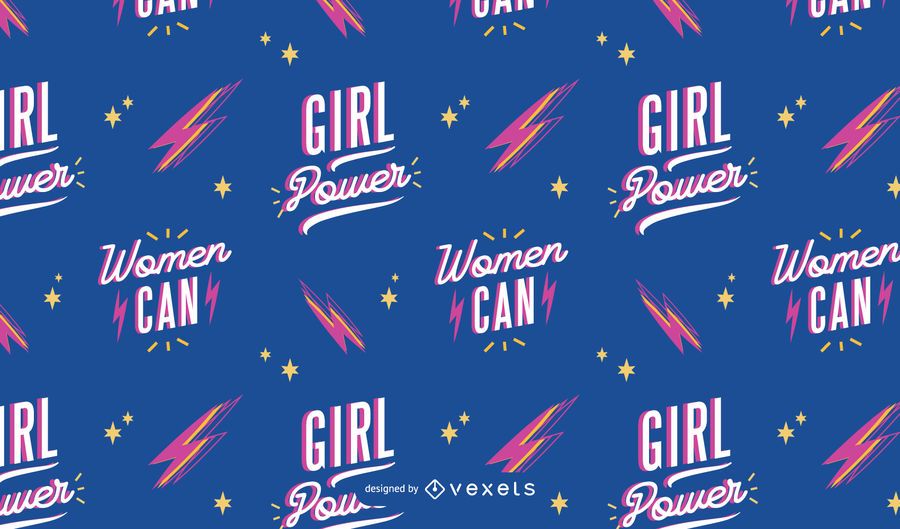 Women can Women's day pattern Women can Women's day pattern