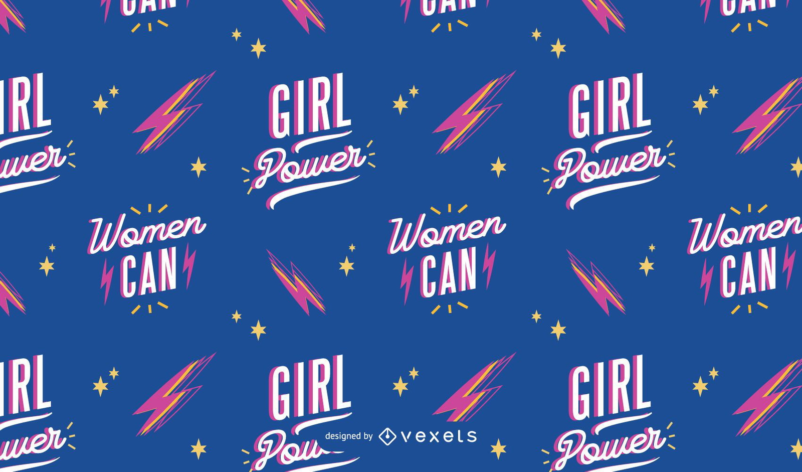 Women can Women's day pattern