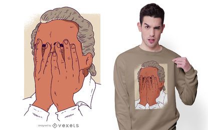 Facepalm man t-shirt design Facepalm man t-shirt design