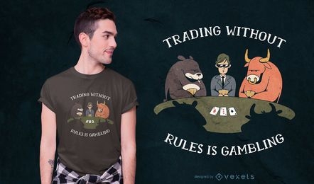 Poker gambling quote t-shirt design