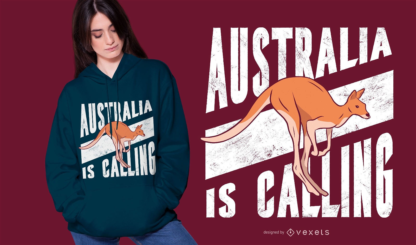 Australien nennt T-Shirt Design