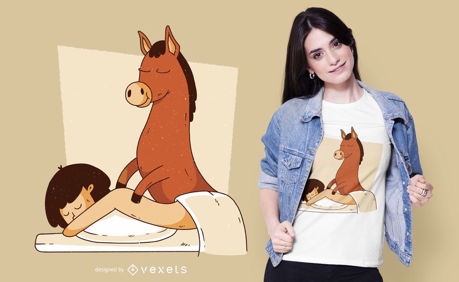 Donkey massage t-shirt design Donkey massage t-shirt design