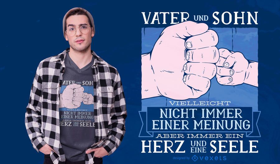 Father and son german t-shirt design Father and son german t-shirt design