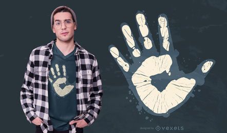 Hand print t-shirt design Hand print t-shirt design