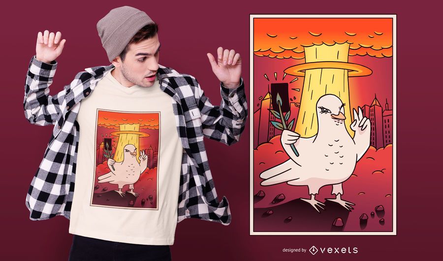Atomic Dove T-shirt Design Atomic Dove T-shirt Design