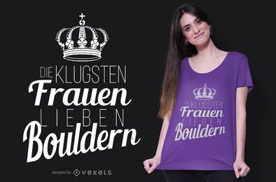 Design de t-shirt Bouldering
