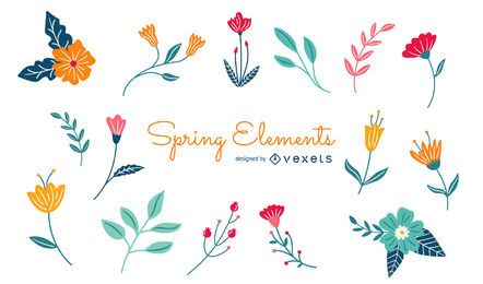 Spring Floral Elements Pack Spring Floral Elements Pack