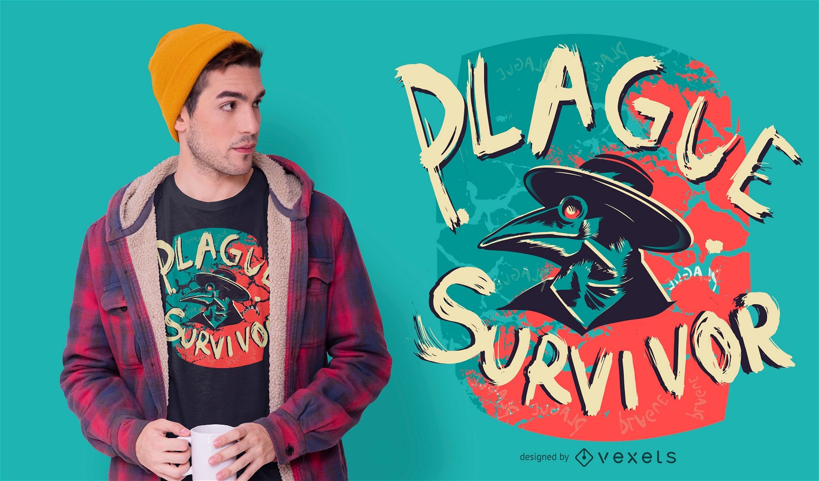 Plague Survivor T-shirt Design