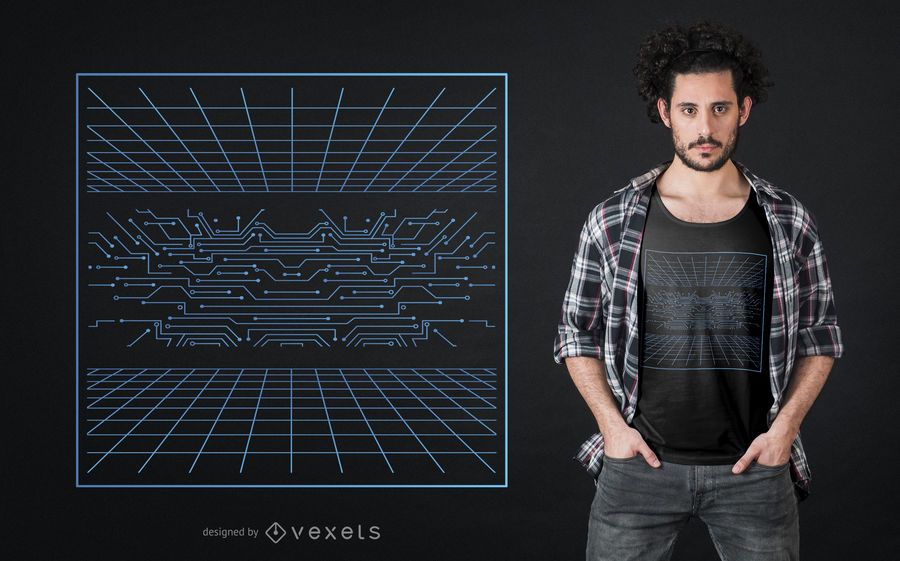 Design de t-shirt de grade holográfica Design de t-shirt de grade holográfica