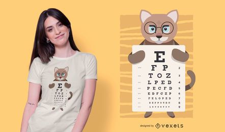 Cat Eye Chart T-shirt Design Cat Eye Chart T-shirt Design