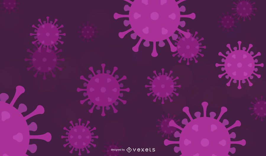 Diseño de fondo de coronavirus púrpura Diseño de fondo de coronavirus púrpura