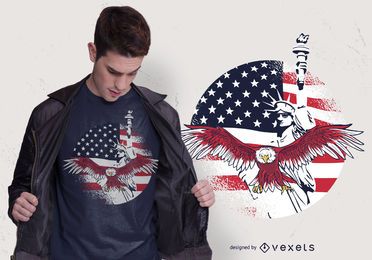 USA Freedom T-shirt Design USA Freedom T-shirt Design