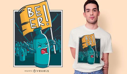 Design de camisetas de protesto de cerveja