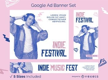 Indie Festival Google Ads Banner Pack