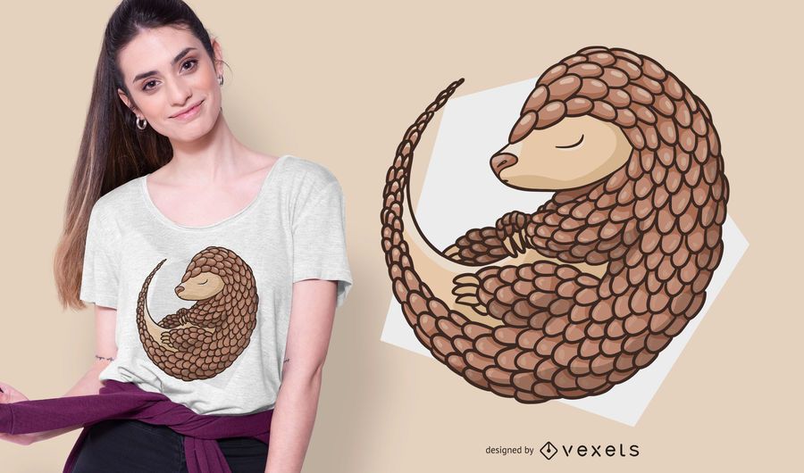 Pangolin t-shirt design Pangolin t-shirt design