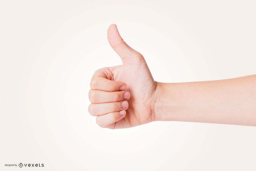 Thumbs Up Hand Mockup Thumbs Up Hand Mockup