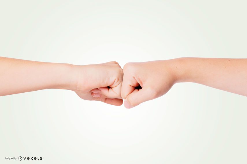 Hand Fist Bump Mockup Hand Fist Bump Mockup