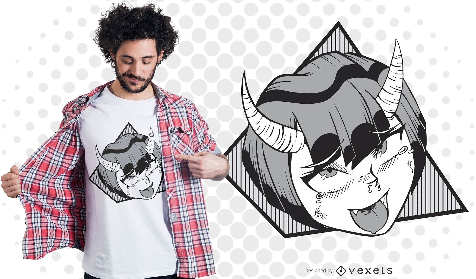 Design de camisetas Anime Demon Girl