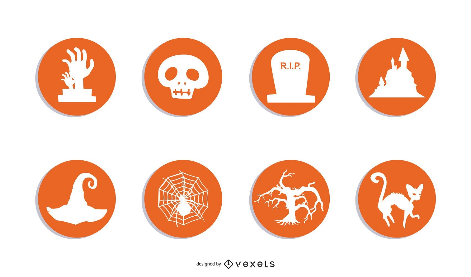 Conjunto de iconos de RSS de Halloween
