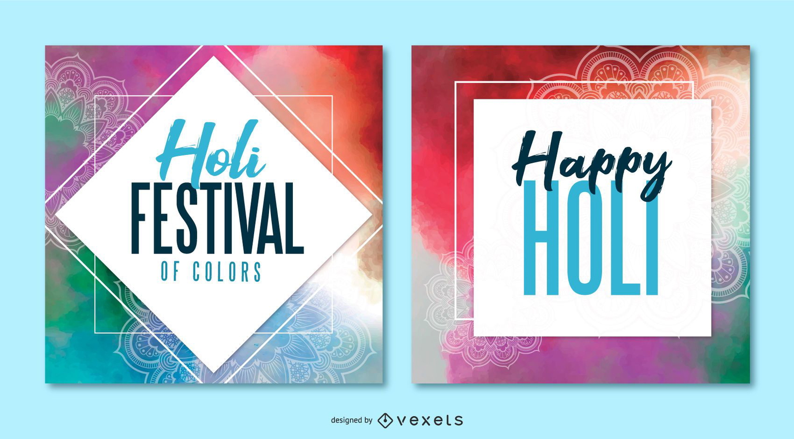 Holi Festival Square Banner Pack