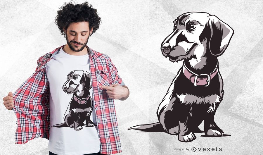 Dwarf Dachshund T-shirt Design Dwarf Dachshund T-shirt Design