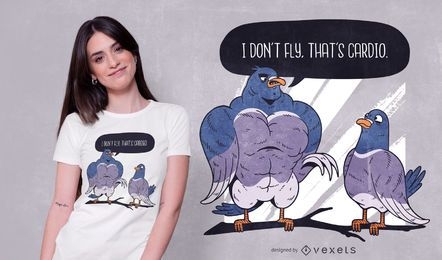 Pigeon funny t-shirt design