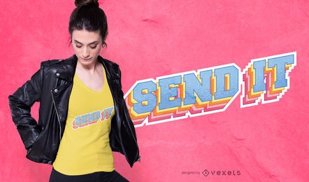 Envie o design da camiseta